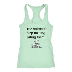 Just fucking stop! - Next Level Racerback Tank