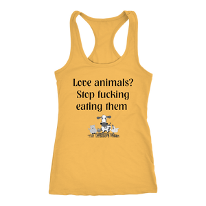 Just fucking stop! - Next Level Racerback Tank