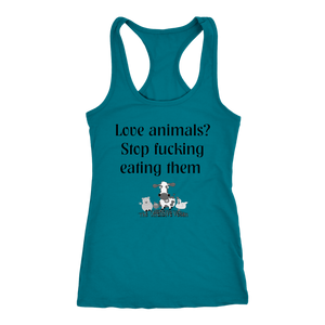 Just fucking stop! - Next Level Racerback Tank