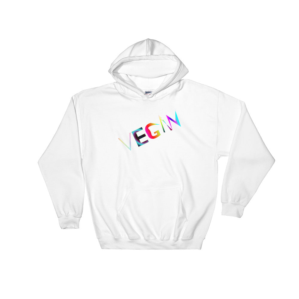 Vegan be Bright! - White Hooded Sweatshirt