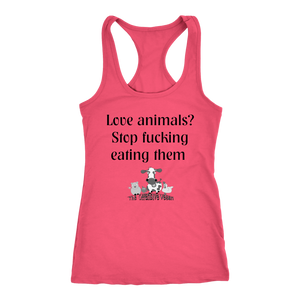 Just fucking stop! - Next Level Racerback Tank