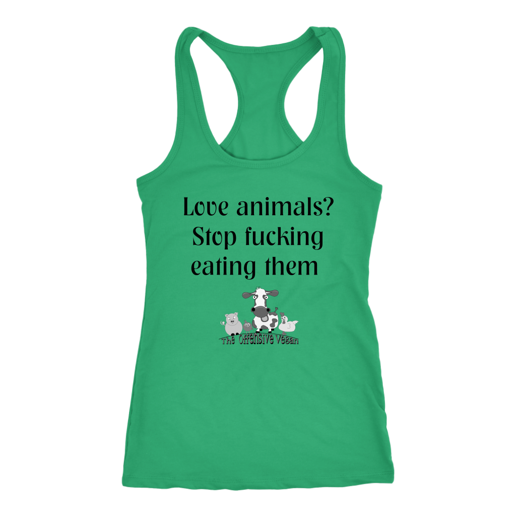 Just fucking stop! - Next Level Racerback Tank